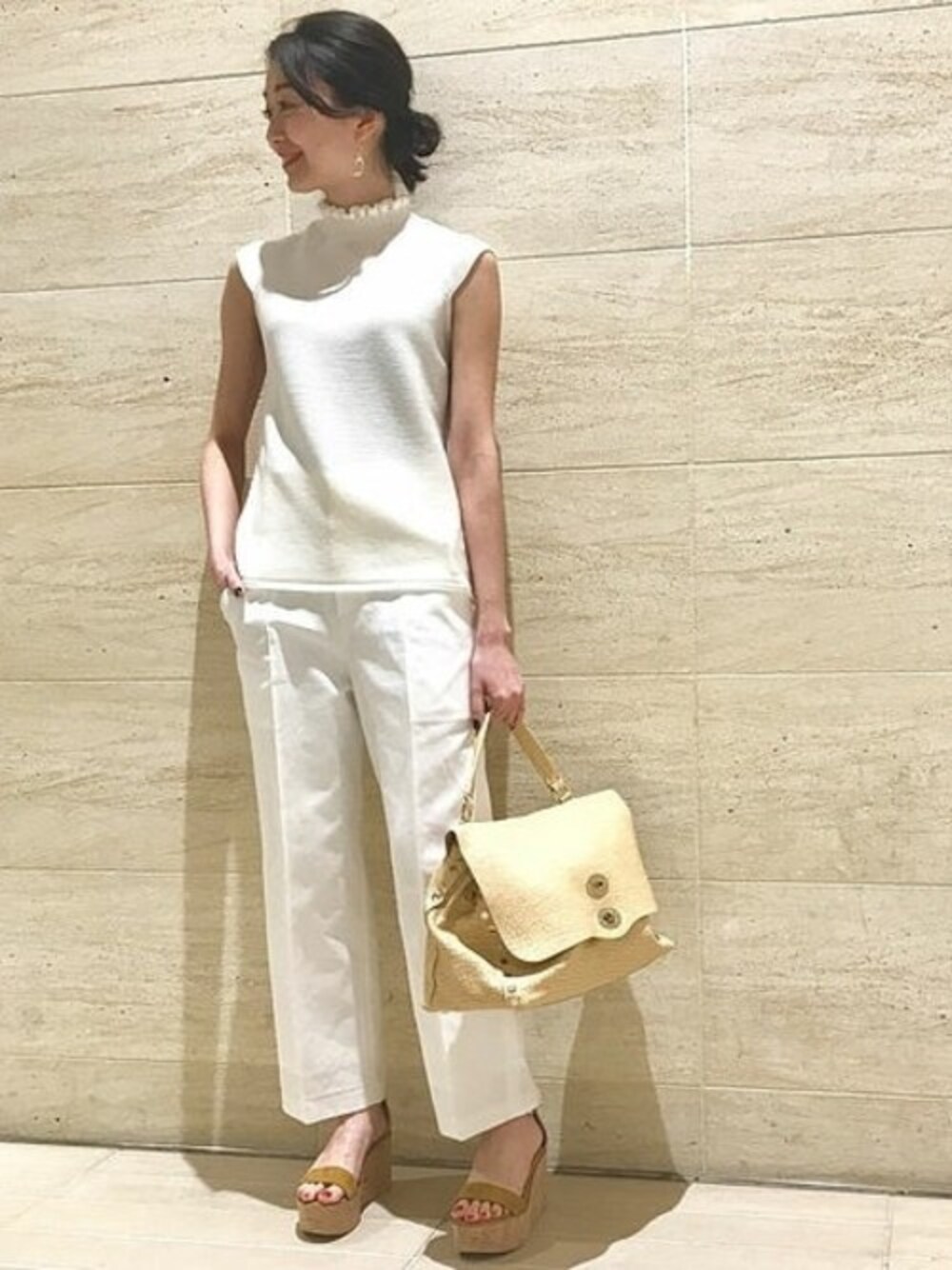NOBLE コットン ダブルクロス ストレート パンツ 36 Noble（ノーブル）の「コットンダブルクロスストレートパンツ