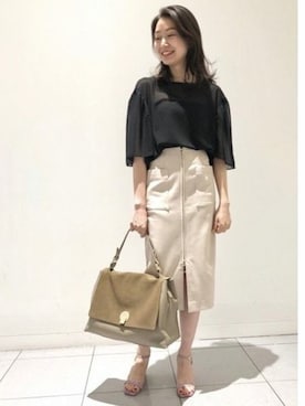 「ドット柄」｜miyuuさん（レディース・158cm）の春コーディネート