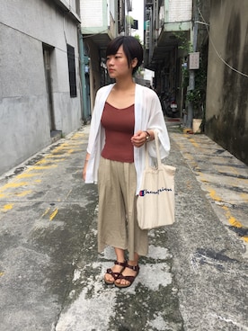 「老街」｜muさん（レディース・155cm）の夏コーディネート
