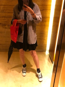 「CDG（シーディージー）のアイテム（シャツ/ブラウス）」を使った、dordor4everさん（レディース・161cm）の春コーディネート