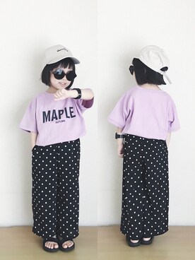 「ラベンダー」｜accaさん（キッズ・90cm）の春コーディネート