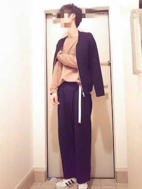 「tk.TAKEO KIKUCHI（ティーケータケオキクチ）のアイテム（ノーカラージャケット）」を使った、しまひろさん（メンズ・180cm）の春コーディネート