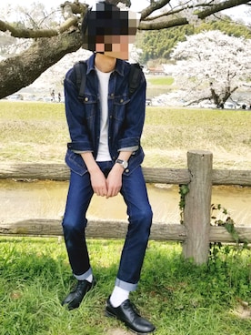 しまひろさん(メンズ・180cm)の春コーディネート