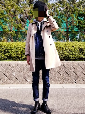 しまひろさん（メンズ・180cm）の冬コーディネート