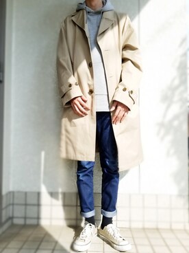 「平成最後のWEARISTAセンバツ」｜「アイテム（トレンチコート）」を使った、しまひろさん（メンズ・180cm）の春コーディネート