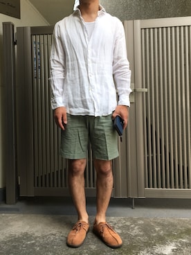 「KangaROOS（カンガルーズ）のアイテム」を使った、H.Mさん（メンズ・170cm）の夏コーディネート