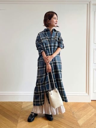 TICCA（ティッカ）の「【TICCA(ティッカ)】チェックロングシャツ