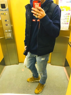 「Cody Sanderson」｜「アイテム（ジャケット/アウター）」を使った、Fumiya Moriさん（メンズ・182cm）の春コーディネート