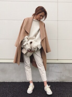 「Ungrid（アングリッド）のアイテム（その他アウター）」を使った、kayoさん（レディース・164cm）の冬コーディネート