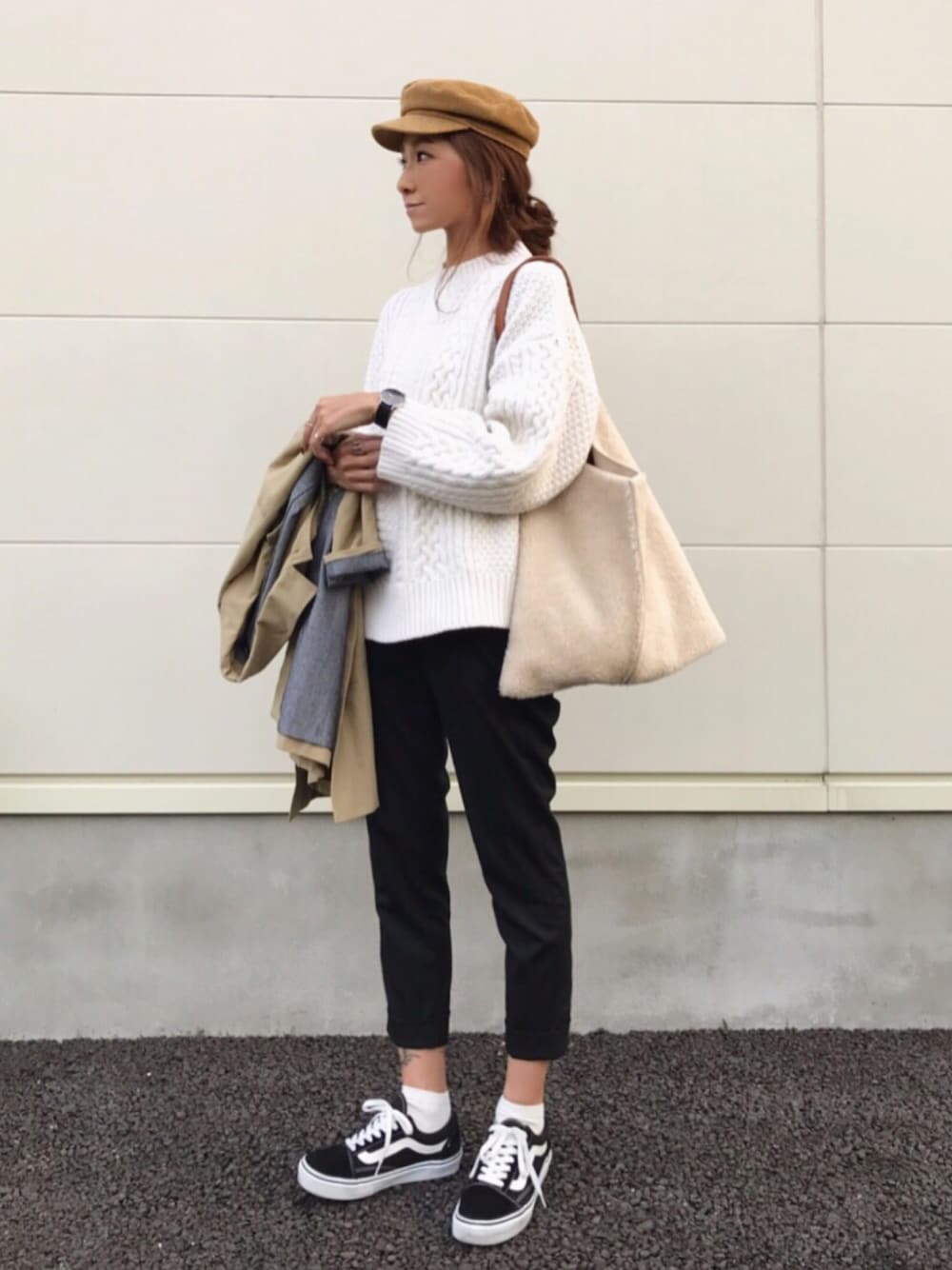 ニット/セーター BEAUTY&amp;YOUTH UNITED ARROWS - ROKU beauty&amp;youth LIGHT CABLE KNIT BEAUTY&YOUTH UNITED ARROWS｜<6(ROKU)>ワンショルダー ニット