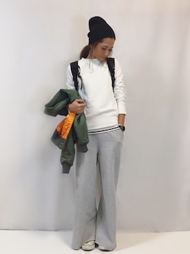 「RED CHOP WORKS（レッドチョップワークス）のアイテム」を使った、kayoさん（レディース・164cm）の冬コーディネート