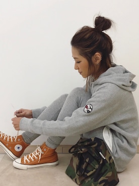 「via j（ヴィアジェイ）のvia j (ヴィアジェイ)  レギンスLight（レギンス/スパッツ）」を使った、kayoさん（レディース・164cm）の春コーディネート