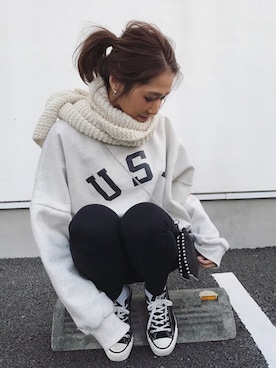 「via j（ヴィアジェイ）のアイテム」を使った、kayoさん（レディース・164cm）の冬コーディネート