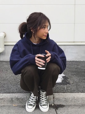 「via j（ヴィアジェイ）のアイテム」を使った、kayoさん（レディース・164cm）の冬コーディネート