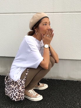 「RED CHOP WORKS（レッドチョップワークス）のアイテム」を使った、kayoさん（レディース・164cm）の夏コーディネート
