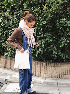 kayoさんの「TODAYFUL(トゥディフル) ''Volum Knit Muffler''／ボリュームニットマフラー／11821081」を使ったコーディネート