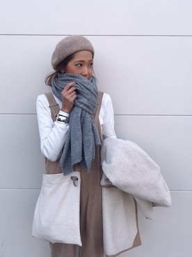 「TODAYFUL（トゥデイフル）のアイテム（その他アウター）」を使った、kayoさん（レディース・164cm）の冬コーディネート