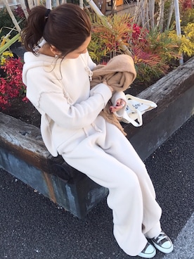 「RED CHOP WORKS（レッドチョップワークス）のアイテム（ジャケット/アウター）」を使った、kayoさん（レディース・164cm）の冬コーディネート