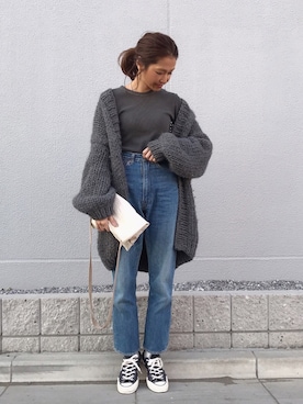 「MILLER（ミラー）のアイテム」を使った、kayoさん（レディース・164cm）の冬コーディネート