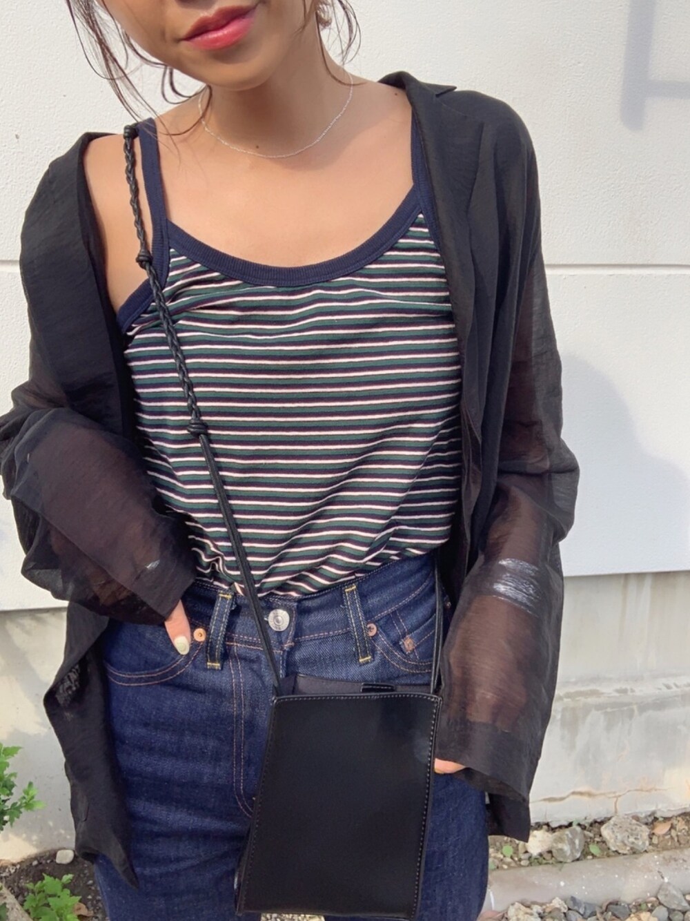 6（ロク）の「＜6(ROKU)＞BORDER CAMISOLE/キャミソール（タンク