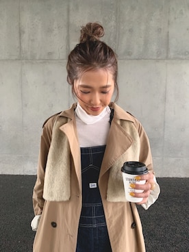 「NAF（ナフ）のアイテム」を使った、kayoさん（レディース・164cm）の秋コーディネート