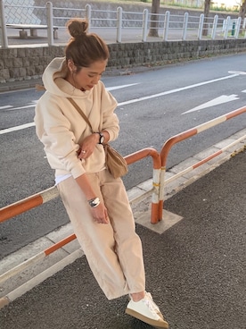 「TODAYFUL（トゥデイフル）のTODAYFUL(トゥディフル) ''Vintage Apron Sacoche'' ヴィンテージエプロンサコッシュ ／11821066（ショルダーバッグ）」を使った、kayoさん（レディース・164cm）の秋コーディネート