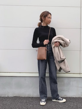 「BONAPETIT（ボナペティー）のアイテム」を使った、kayoさん（レディース・164cm）の秋コーディネート