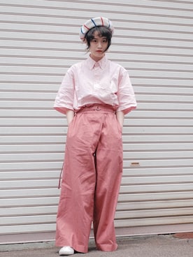 「平成最後のWEARISTAセンバツ」｜「アイテム（ハンチング/ベレー帽）」を使った、muchachaさん（レディース・160cm）の春コーディネート