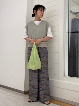 阪本(sakamoto)さん(レディース・161cm)の夏コーディネート