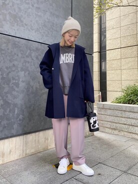 「RECOMMEND  ITEM STYLING」｜「アイテム（帽子）」を使った、阪本（sakamoto）さん（レディース・161cm）の秋コーディネート