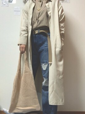 「Doublefocus（ダブルフォーカス）のアイテム（パンツ）」を使った、ぱぁさん（レディース・161cm）の夏コーディネート