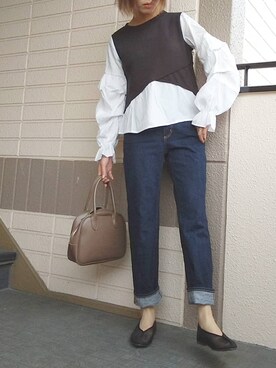 「apres jour mignon（アプレジュールミニョン）のアイテム（パンプス）」を使った、rimaさん（レディース・160cm）の春コーディネート