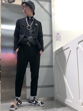 Hanedaさん（メンズ・181cm）の冬コーディネート