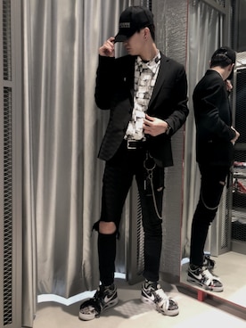 Hanedaさん（メンズ・181cm）の冬コーディネート