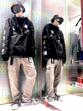 「DIESEL（ディーゼル）のアイテム（ブルゾン）」を使った、Hanedaさん（メンズ・181cm）の春コーディネート