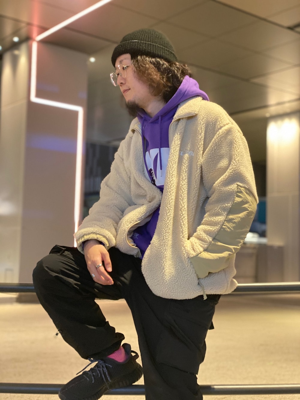 新品 レイカーズ パーカー（XL） XLARGE（エクストララージ）の「LAKERS MIX LOGO PULLOVER