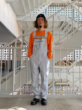 「エクストララージ」｜「アイテム（ブーツ）」を使った、小川 礼偉さん（メンズ・169cm）の春コーディネート