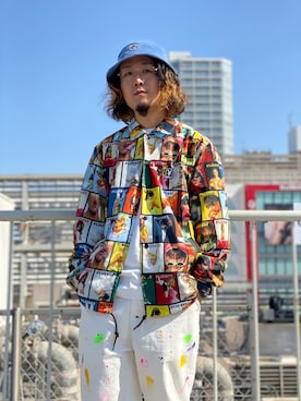 「ストリートファッション」｜「アイテム（ブルゾン）」を使った、小川 礼偉さん（メンズ・169cm）の春コーディネート