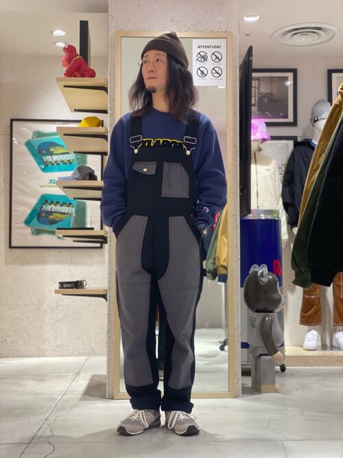 も*ち様 XLARGE ブラックオーバーオール XLARGE エクストララージ オーバーオール ブラック