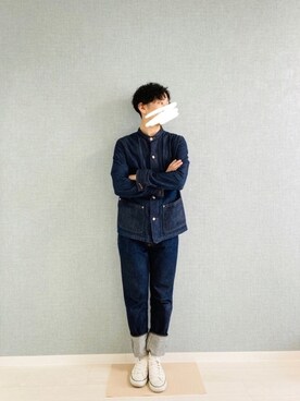 「JUNRED（ジュンレッド）のアイテム（カバーオール）」を使った、kooさん（メンズ・173cm）の秋コーディネート