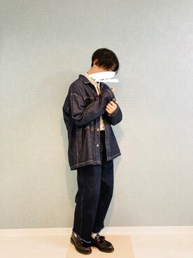 「johnbull」｜「アイテム（デニムジャケット）」を使った、kooさん（メンズ・173cm）の秋コーディネート
