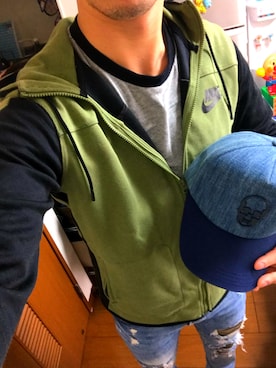 「Lucien Pellat-Finet（ルシアンペラフィネ）のアイテム（キャップ）」を使った、takuma.wearさん（メンズ・176cm）の春コーディネート