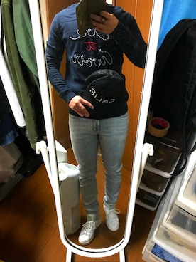 「SEVENDAYS=SUNDAY（セブンデイズサンデイ）のアイテム（キャップ）」を使った、takuma.wearさん（メンズ・176cm）の春コーディネート