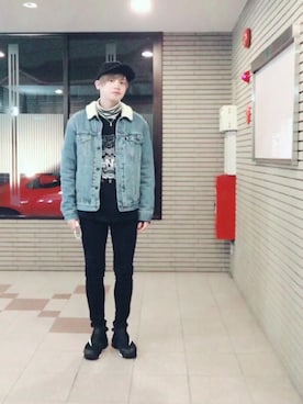 「ドラフトリーバイス」｜「アイテム（スウェット）」を使った、ayatoさん（メンズ・171cm）の冬コーディネート