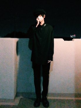 「Dr. Martens（ドクターマーチン）のDr.Martens (ドクターマーチン)/1461 3EYE GIBSON SHOES（その他シューズ）」を使った、ayatoさん（メンズ・171cm）の秋コーディネート