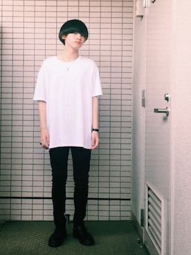 「Chrome Hearts」｜「アイテム（その他シューズ）」を使った、ayatoさん（メンズ・171cm）の春コーディネート
