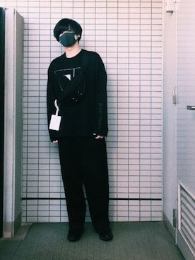 「LAD MUSICIAN（ラッドミュージシャン）のアイテム（チノパンツ）」を使った、ayatoさん（メンズ・171cm）の春コーディネート