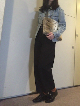 「orcival」｜「アイテム（デニムジャケット）」を使った、minさん（レディース・158cm）の秋コーディネート