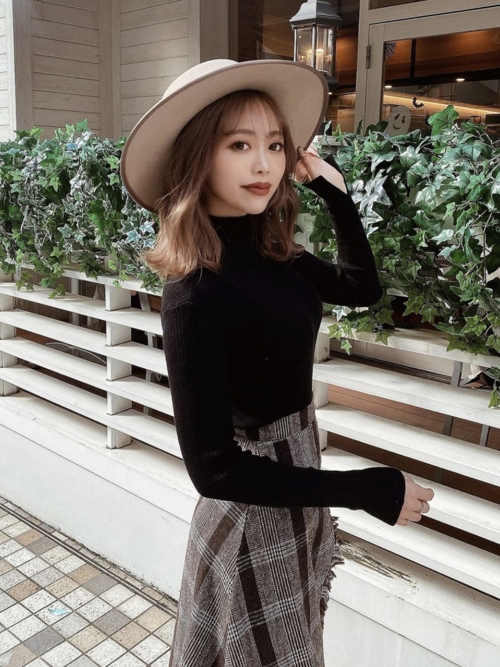 Darich（ダーリッチ）の「フリンジチェックラップスカート（スカート  