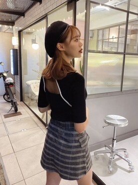 「うしろ姿」｜Darichさん（レディース・160cm）の冬コーディネート